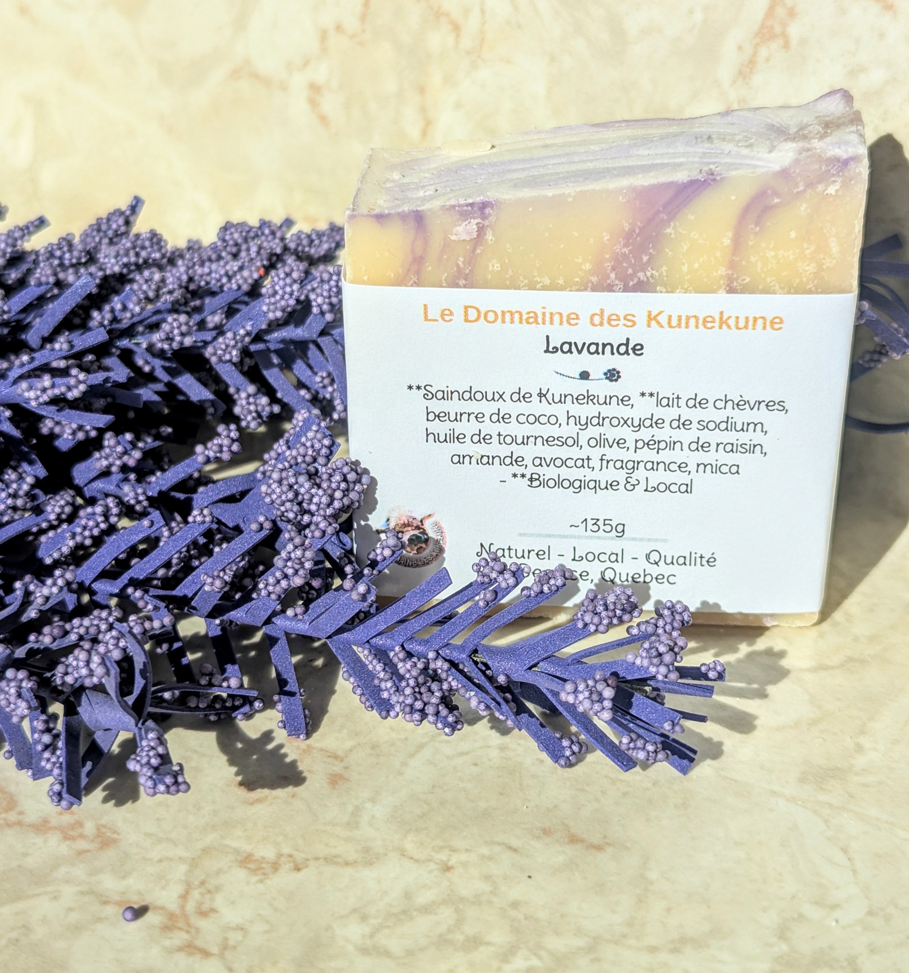 Savon au saindoux de Kunekune & lait de chèvre